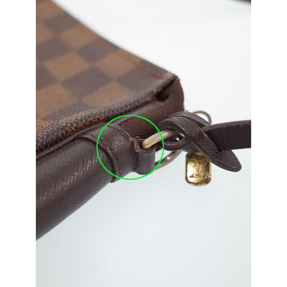 Louis Vuitton Damier Ebene Brown Truth Makeup Accessory Clutch Bag - Picture 7 of 9